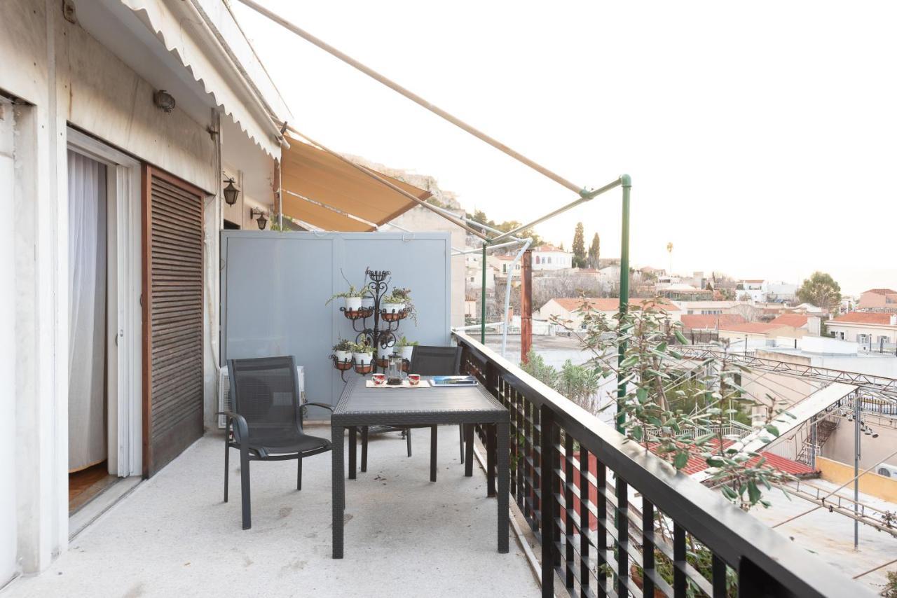 So Athens - Charming 1Bd Flat, Large Terrace, Acropolis View Apartment Bagian luar foto