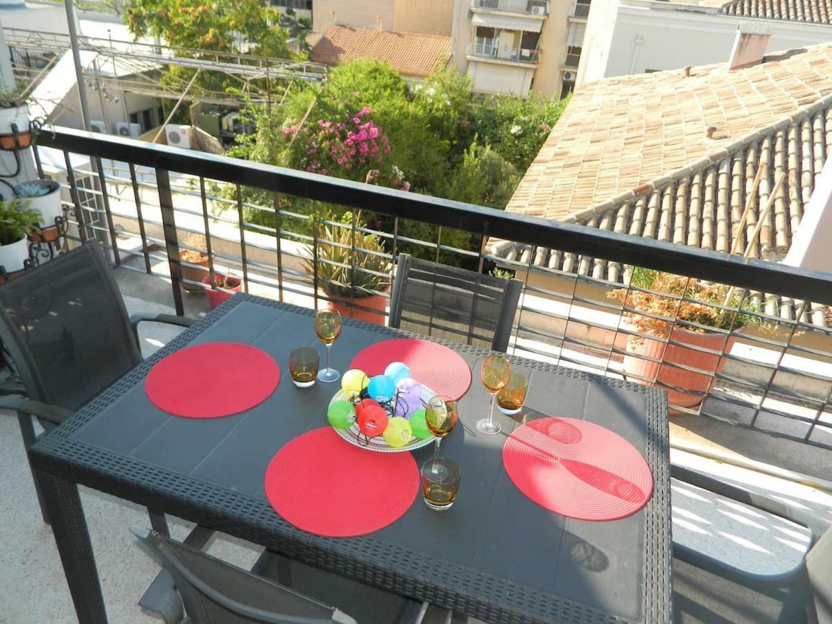 So Athens - Charming 1Bd Flat, Large Terrace, Acropolis View Apartment Bagian luar foto