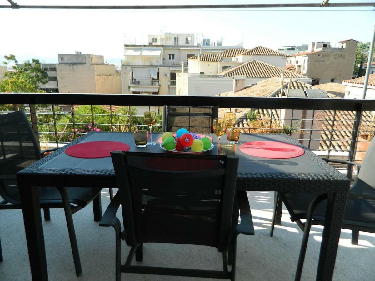 So Athens - Charming 1Bd Flat, Large Terrace, Acropolis View Apartment Bagian luar foto